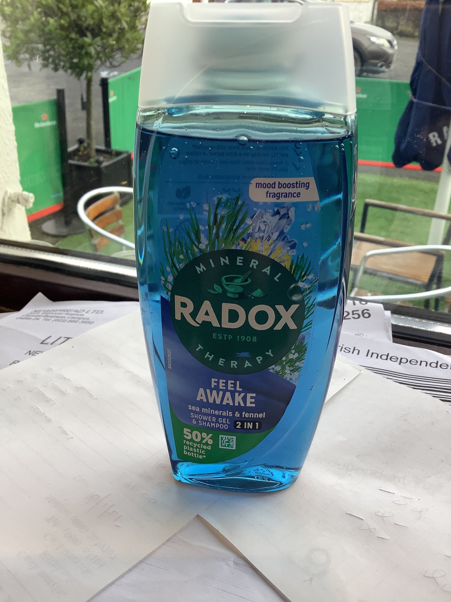 Radox shower gel and shampoo