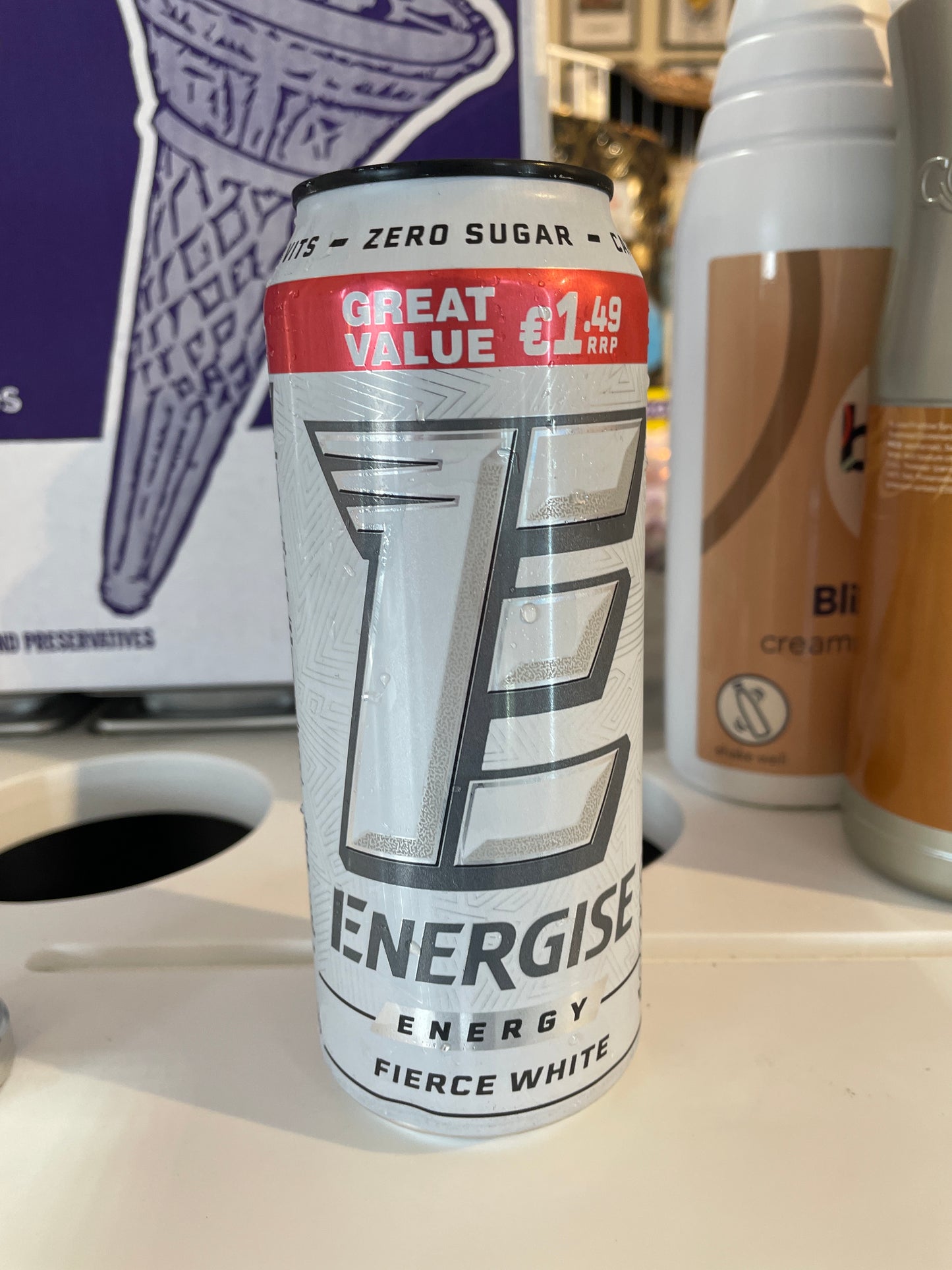 Energise energy fierce white
