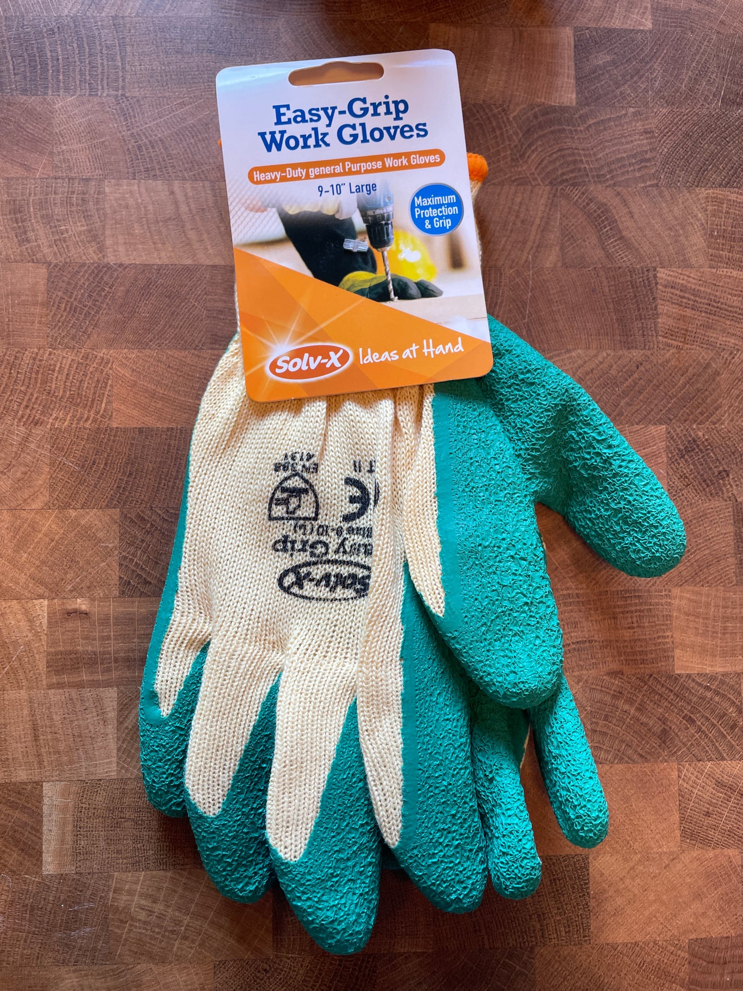 Easy grip work gloves