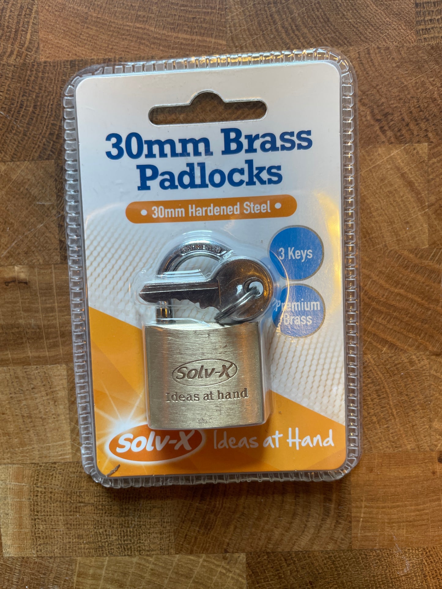30 brass padlocks