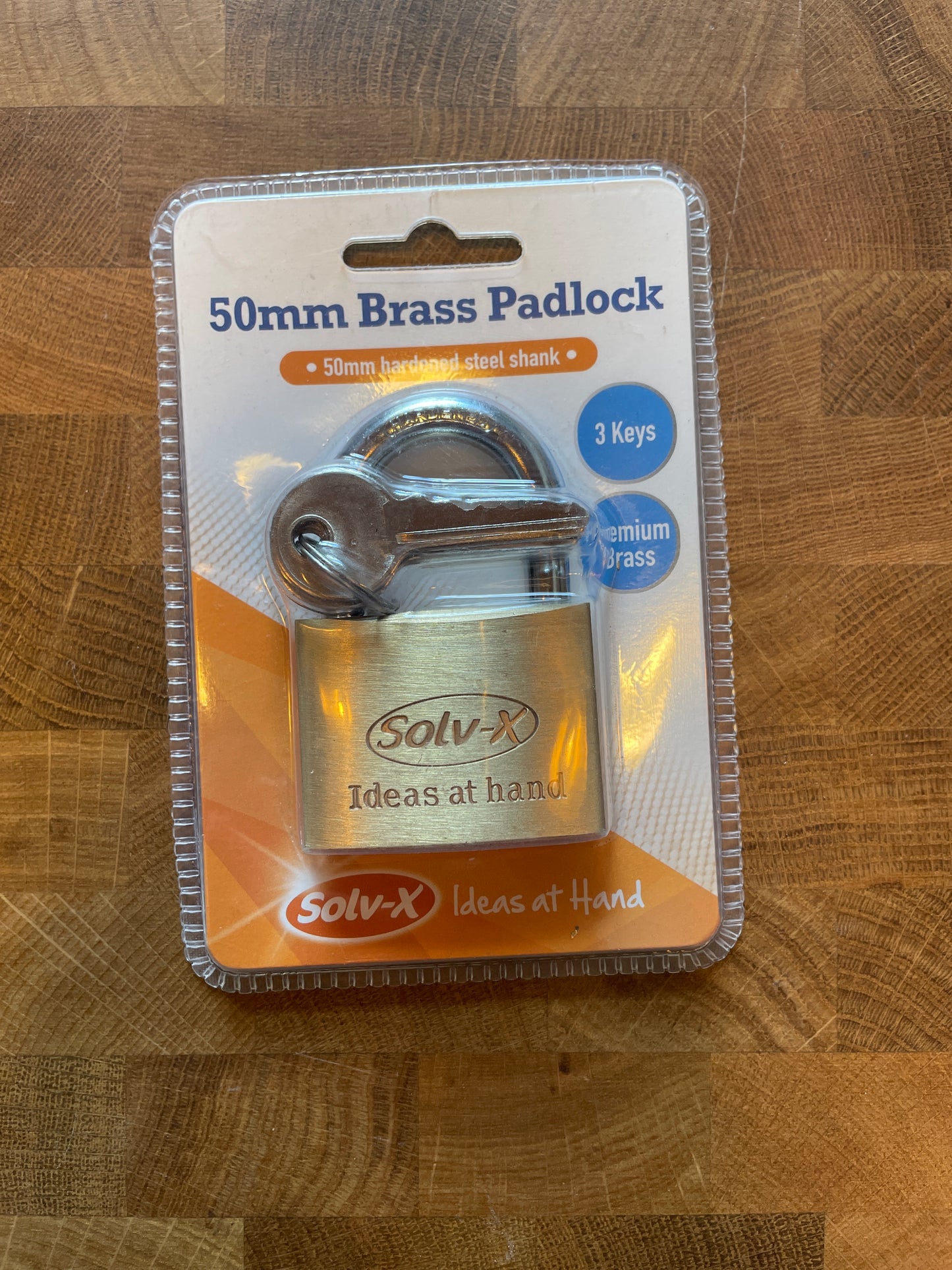 50mm brass padlock
