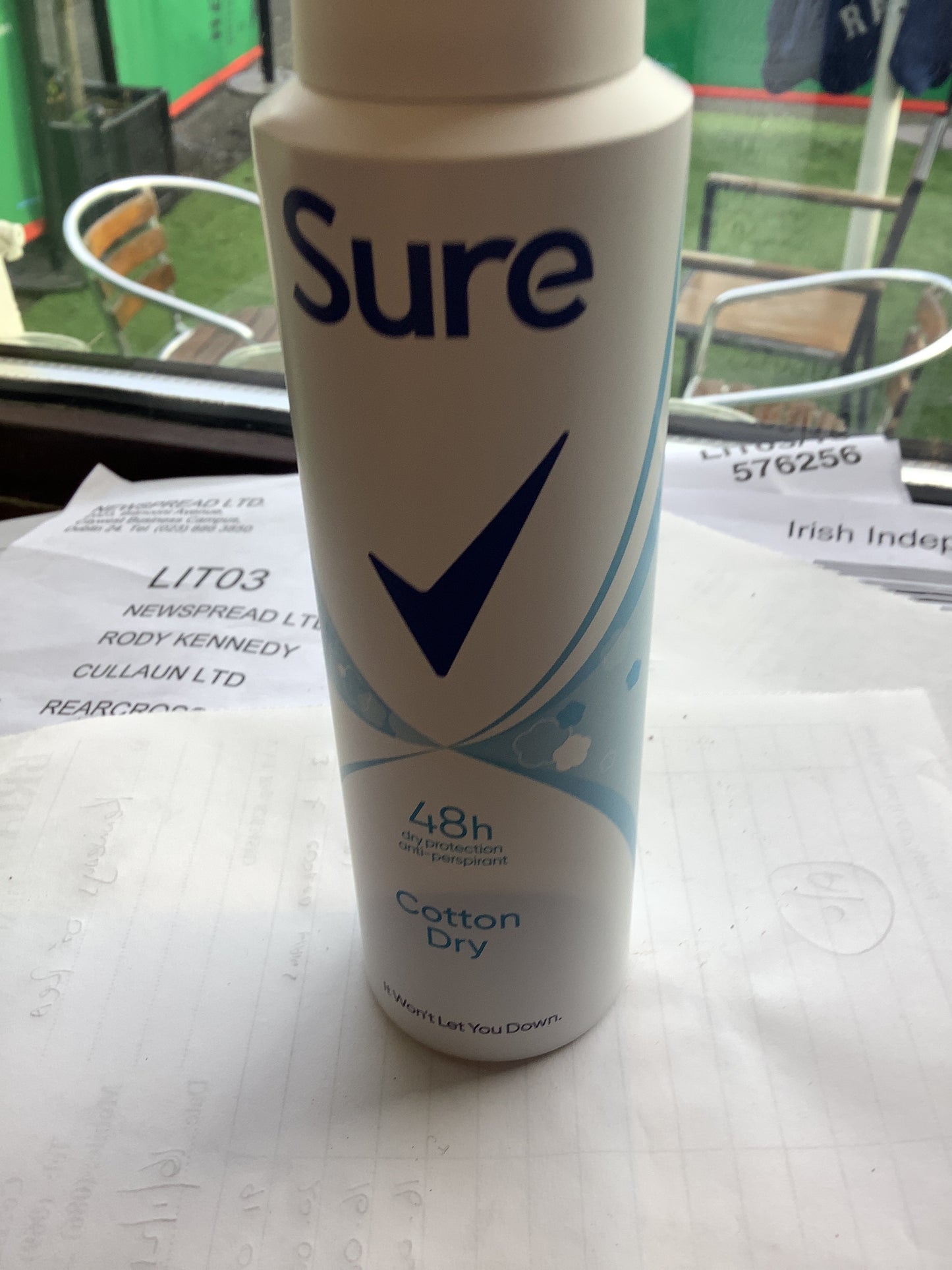 Sure cotton dry deodorant