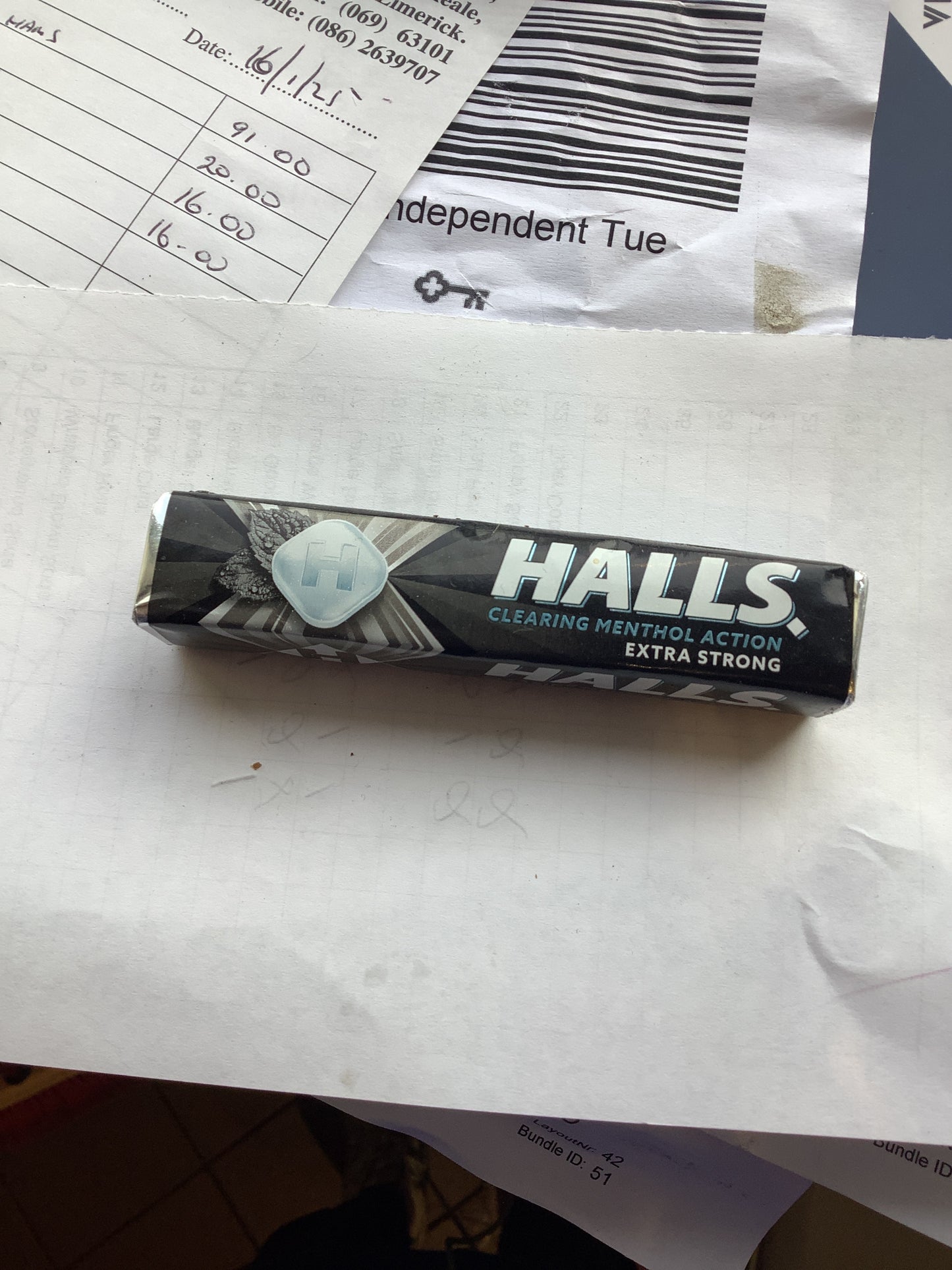 Halls extra strong
