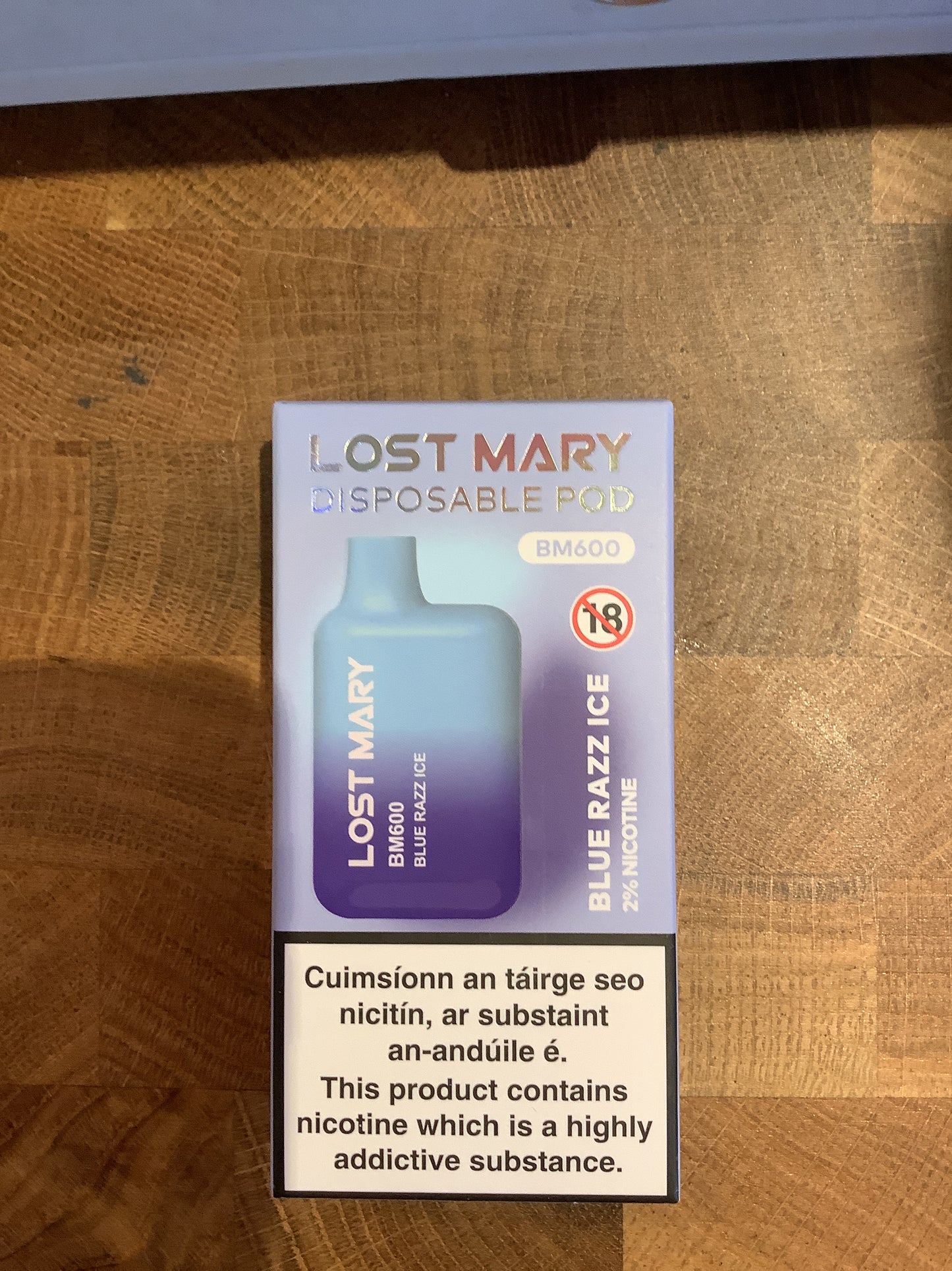 Blue razz ice los mary