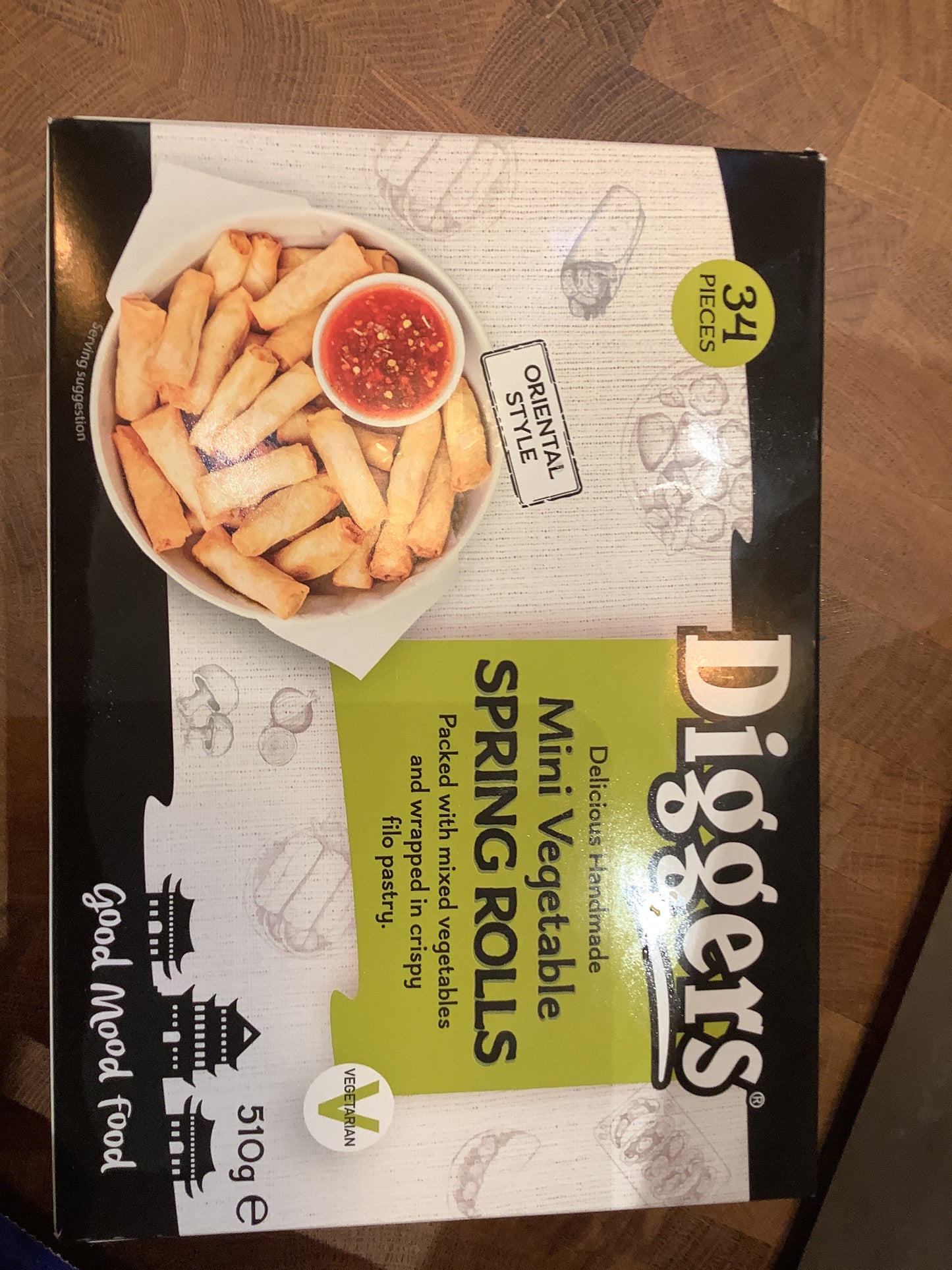 Diggers mini vegetable spring roll
