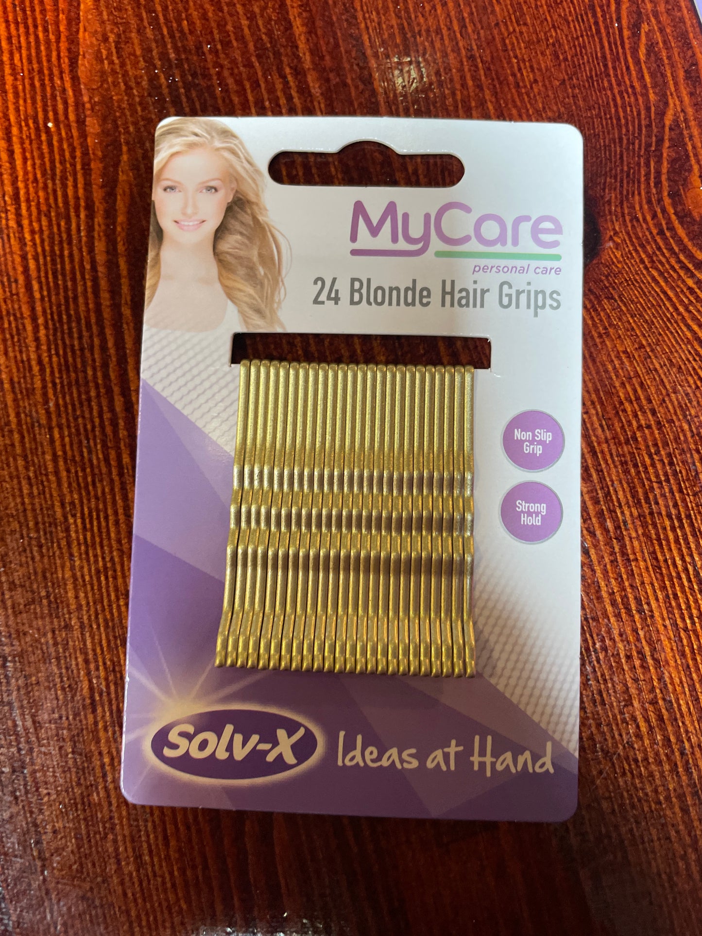 My care blonde hair clips