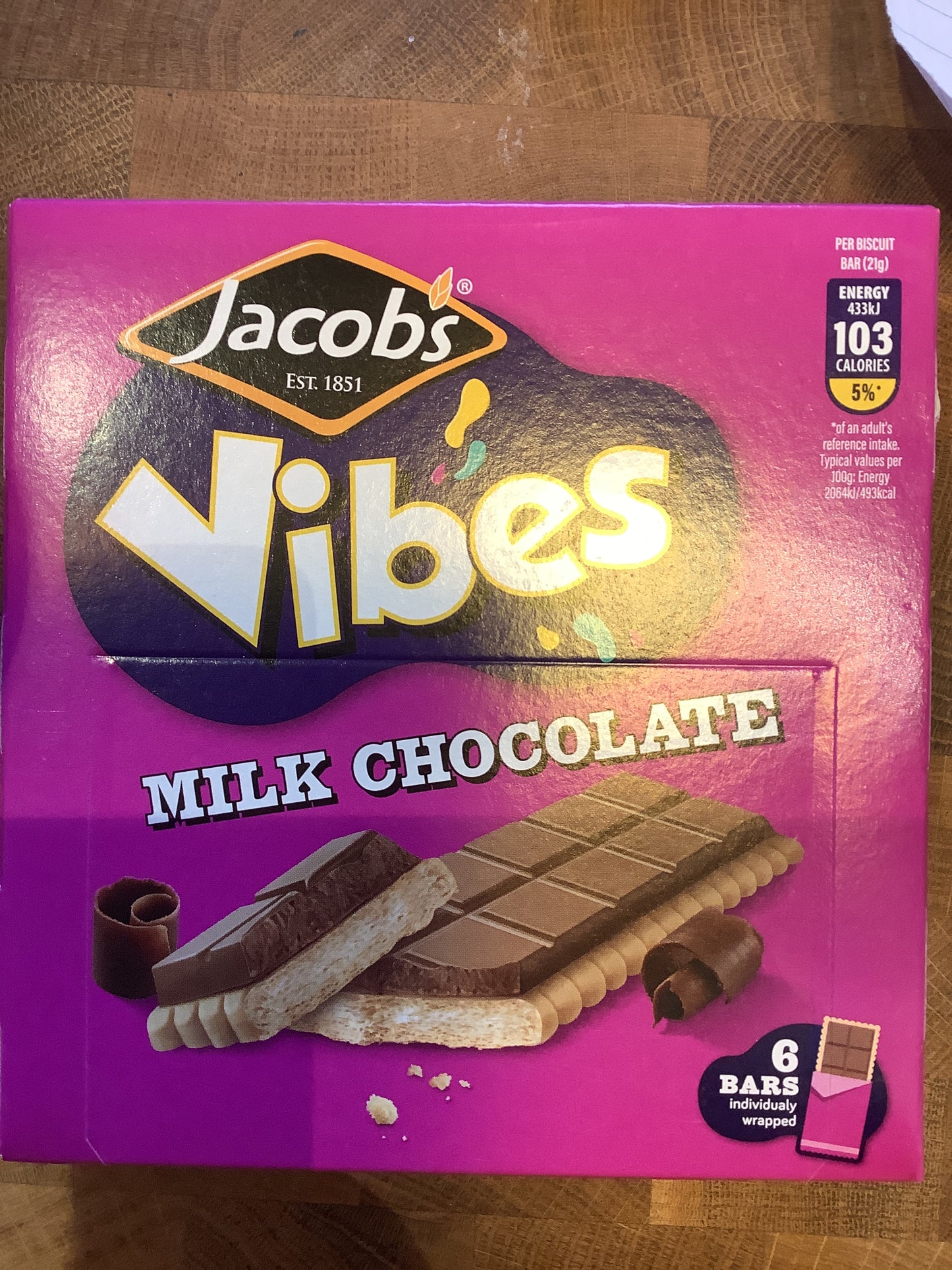 Jacob’s vibes milk chocolate
