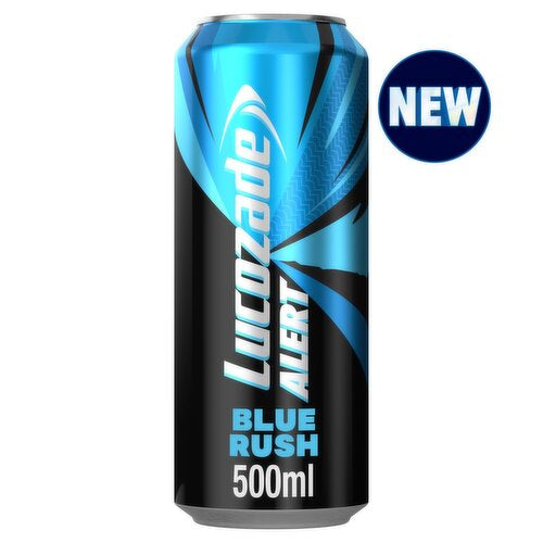 Lucozade alert blue rush