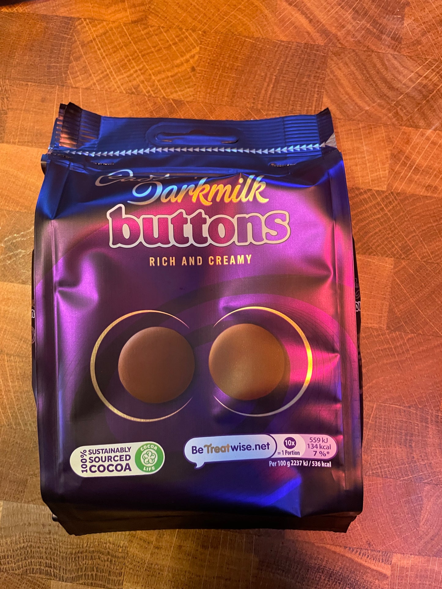 Dairy milk Darkmilk buttons 105g