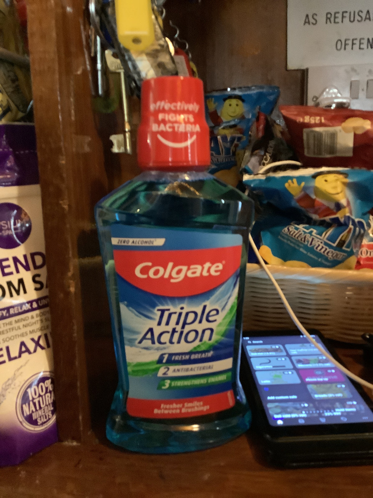 Colgate triple action mouthwash