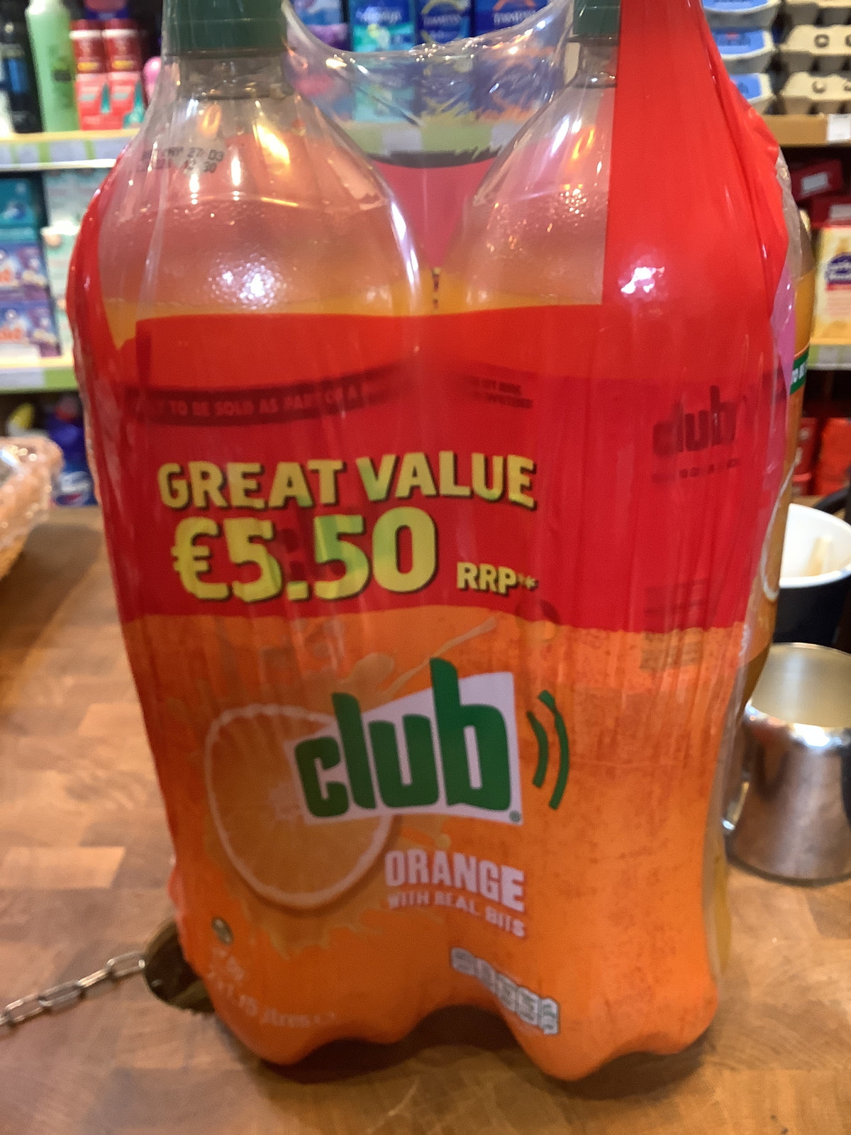 Club orange bottles 2 pack 1.5 litres