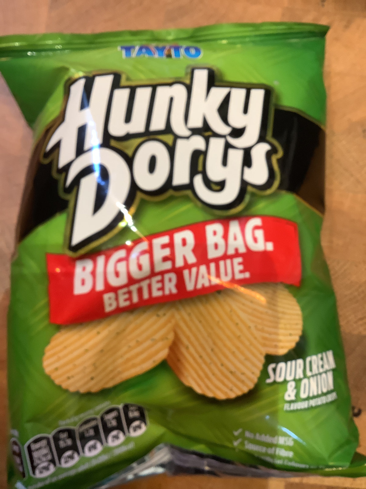 Hunky dory’s sour cream and onion